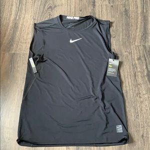 Nike Pro Sleeveless Dri-Fit Running Top Sz L Slim